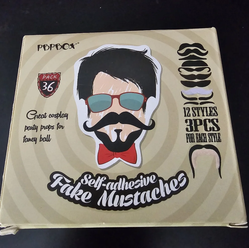 Self-Adhesive Fake Mustaches Set